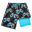 FT FENTENG Boys Swim Trunks Compression Liner Swim Shorts Quick Dry Bathing Suit with Boxer Brief Anti-Chafe Boy Swimwear