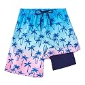 FT FENTENG Boys Swim Trunks Compression Liner Swim Shorts Quick Dry Bathing Suit with Boxer Brief Anti-Chafe Boy Swimwear
