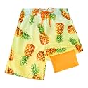 FT FENTENG Boys Swim Trunks Compression Liner Swim Shorts Quick Dry Bathing Suit with Boxer Brief Anti-Chafe Boy Swimwear