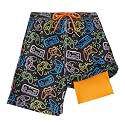 FT FENTENG Boys Swim Trunks Compression Liner Swim Shorts Quick Dry Bathing Suit with Boxer Brief Anti-Chafe Boy Swimwear
