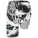 FT FENTENG Mens Swim Trunks with Compression Liner 9" Big and Tall Board Shorts 2 in 1 Quick Dry Long Swimwear Bathing Suits
