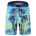 FT FENTENG Mens Swim Trunks Quick Dry Board Shorts with Mesh Lining, Breathable Surf Beach Shorts Swimwear Bathing Suits