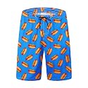 FT FENTENG Mens Swim Trunks Quick Dry Board Shorts with Mesh Lining, Breathable Surf Beach Shorts Swimwear Bathing Suits