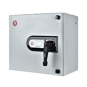 ftc make onload changeover switch 250amp 4pole 415v ac with sheet steel enclosure ocs-25002
