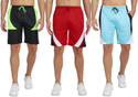 FTX Pack of 3 Color Block Men Multicolor Regular Shorts