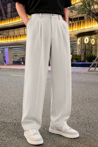 FTX Loose Fit Men White Trousers