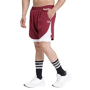 fuaark 2 in 1 compression shorts for men for gym sports running amp cycling activities with pocket
