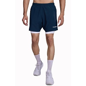 fuaark 2 in 1 compression shorts for men for gym sports running amp cycling activities with pocket laser shorts