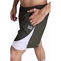 FUAARK 2 in 1 Compression Shorts for Men for Gym, Sports, Running &amp; Cycling Activities with Pocket
