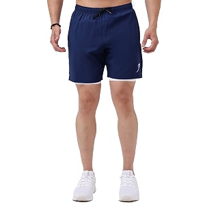 fuaark double layer 2 in 1 sports shorts with inner tights for men gym tight short with pocket