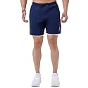 FUAARK Double Layer 2 in 1 Sports Shorts with Inner Tights for Men Gym Tight Short with Pocket