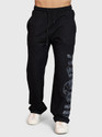 FuaarK Graphic Print Men Black Track Pants