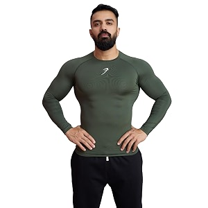 FUAARK Mens Full Sleeve Compression T-Shirt -