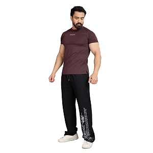 FUAARK Mens Round Neck Slim Fit Gym