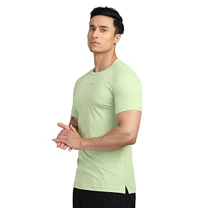 FUAARK Mens Round Neck Slim Fit Gym