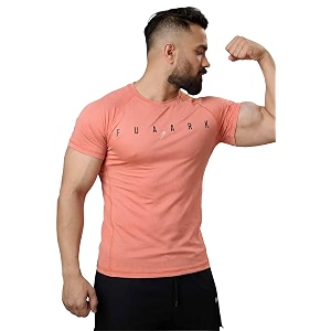 FUAARK Mens Round Neck Slim fit Gym