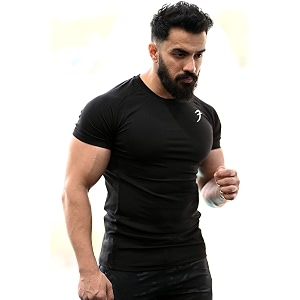 FUAARK Mens Round Neck Slim Fit Gym