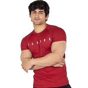 FUAARK Mens Round Neck Slim fit Gym
