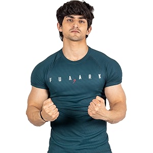 FUAARK Mens Round Neck Slim fit Gym