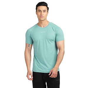 FUAARK Mens Round Neck Slim Fit Gym