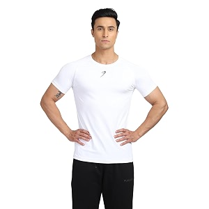 FUAARK Mens Round Neck Slim Fit Gym
