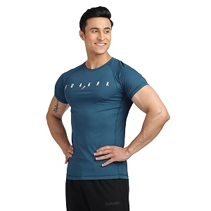 FUAARK Mens Round Neck Slim fit Gym