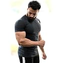 FUAARK Men39s Round Neck Slim Fit Gym