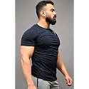 FUAARK Men39s Round Neck Slim Fit Gym