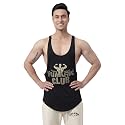 FUAARK Men's Super Combed Cotton Tank Tops Gym Bodybuilding Vest Fitness Workout Sleeveless Stringers