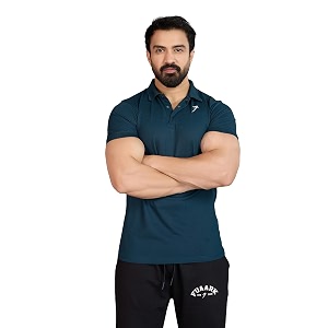 FUAARK Men Slim Fit Pique Aura Polo