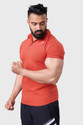 FuaarK Solid Men Polo Neck Orange T-Shirt