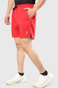 FuaarK Solid Men Red Black Sports Shorts