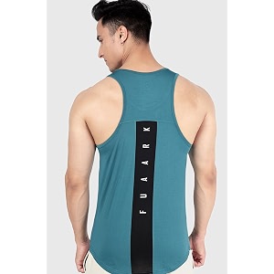 FUAARK Surge Slim Fit Solid Gym Tank
