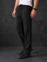 FUBACK Straight Fit Men Black Trousers