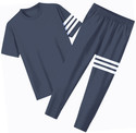 FUBACK Striped Men Track Suit
