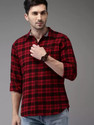 FUBAR Men Slim Fit Checkered Casual Shirt