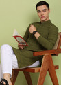 FUBAR Men Self Design Straight Kurta