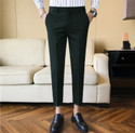 FUBAR Men Slim Fit Dark Green Viscose