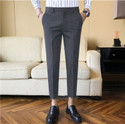 FUBAR Men Slim Fit Grey Viscose Rayon