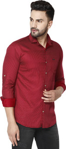 FUBAR Men Slim Fit Polka Print Spread