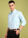 FUBAR Men Slim Fit Solid Spread Collar