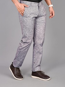 fubar slim fit men light blue trousers
