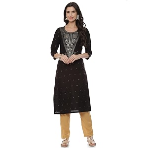 Fuchsia Liva Straight Kurta