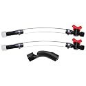 Fuel Filler Jug Hose with Ball Valve Shut Hose Kit for Fuel for Jegs Jugs for LC2 Jugs for Scribner Fuel Jugs Fuel Container Fuel Tank with Hose Bender
