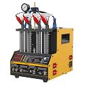 Fuel Injector Cleaner Tester, 4 Cylinder & 2L Ultrasonic Injector Cleaner and Tester Machine with Cleaning Fluid Heating, 5 Adapters, 9 Testing Functions for Automotive & Motorcycle, 110V/220V, CT160