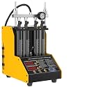 Fuel Injector Cleaner Tester, 4 Cylinder Injector Cleaner Machine, 3 Types Adapter, 3 Cleaning & 9 Testing Functions for Automotive & Motorcycle, 110V/220V,CT150