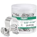 OURU 20PCS Fuel Line Clamp, Adjustable 9/32"-11/32" (7-9mm)