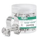 OURU 20PCS Fuel Line Clamp, Adjustable 13/32"-15/32" (10-12mm)
