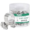 OURU 20PCS Fuel Line Clamp, Adjustable 5/16"-13/32" (8-10mm)