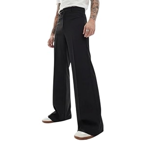 FUGAZEE Black Highwaisted Bell Bottom Trousers for
